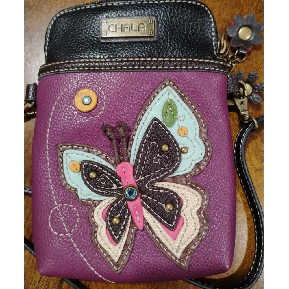 Chala Butterfly Cellphone Crossbody Handbag